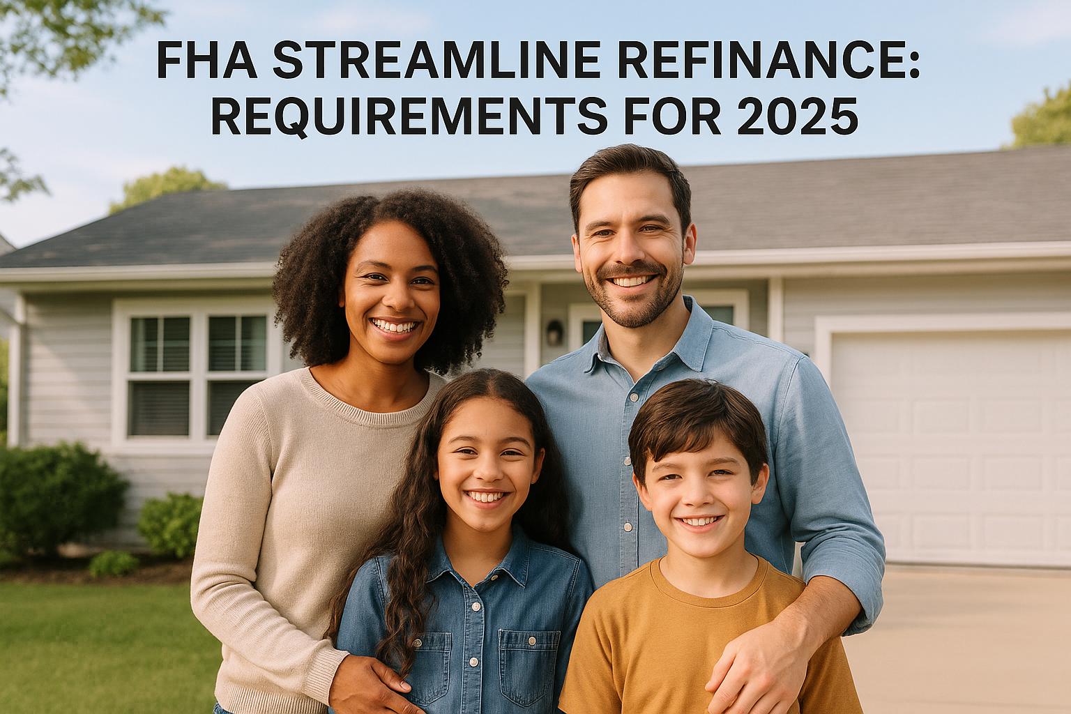 FHA Streamline Refinance: Requirements for 2025